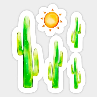 Sunshine & Cacti Sticker